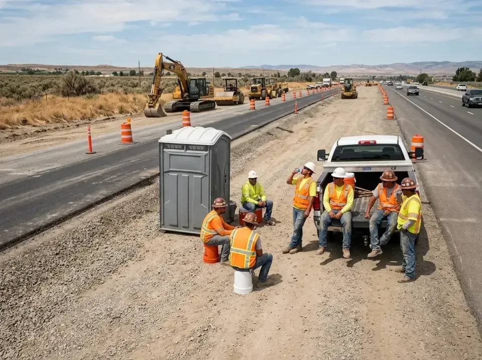 highway-road-construction-crew-007 — frequently asked questions, Porta Potty and Restroom Rentals in Rainier, OR